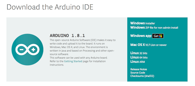 Download the Arduino IDE